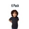 6 Pack: BELLA + CANVAS Toddler Triblend Crewneck Short Sleeve T-Shirt for Play, Casual & Everyday Wear